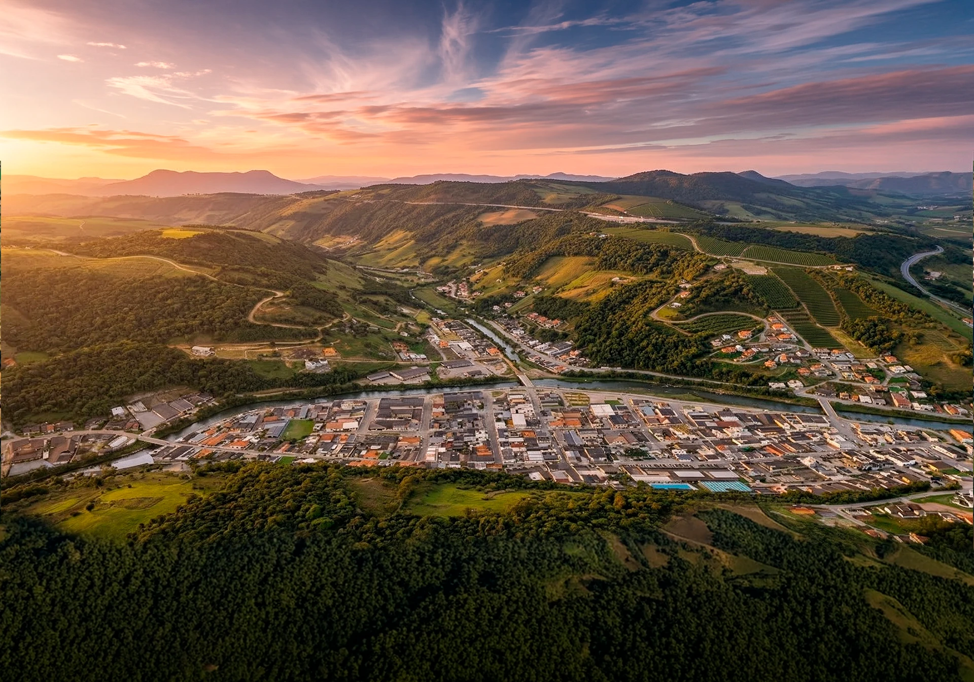 Vista aérea de Alfredo Wagner